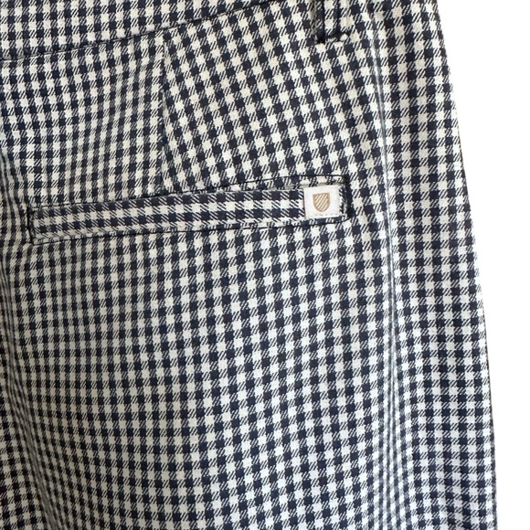 BRIXTON Victory Washed Navy Gingham Trouser Pants High Waisted Straight Leg 30 - Picture 8 of 16